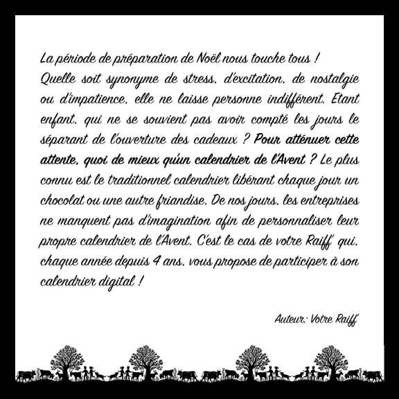 Calendrier de l'Avent 2024 - Gagnant(e) du Jour 23
